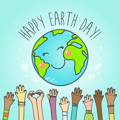 Earth Day Project with Kindergarten & Gr 7 Buddies 2019